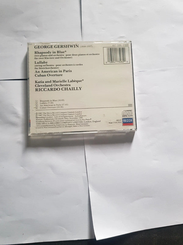 Rhapsody In Blue
Gershwin*, Katia & Marielle Labèque*, The Cleveland Orchestra, Riccardo Chailly