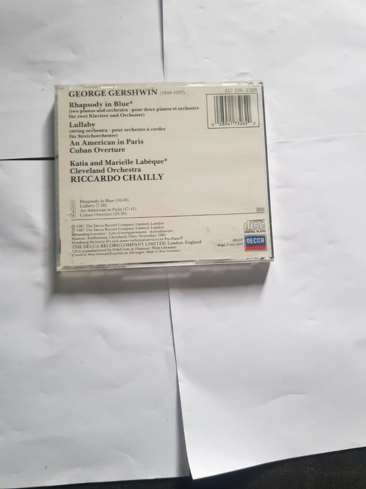 Rhapsody In Blue
Gershwin*, Katia & Marielle Labèque*, The Cleveland Orchestra, Riccardo Chailly