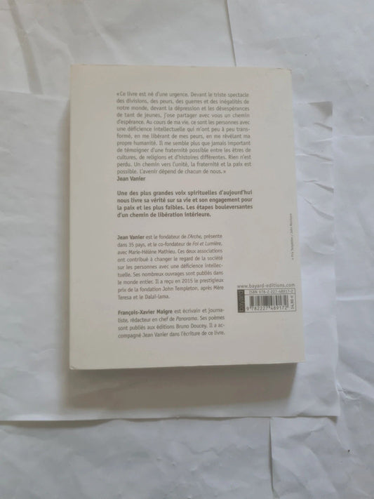 Un cri se fait entendre, Mon chemin vers la paix , Jean Vanier , François Xavier Maigre