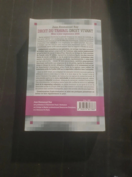 droit du travail , droit vivant , Jean-Emmanuel Ray