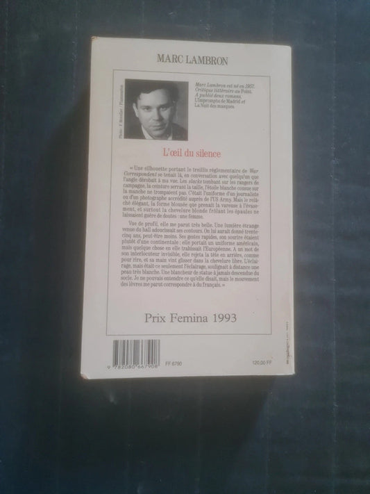 L'oeil du silence, Marc Lambron