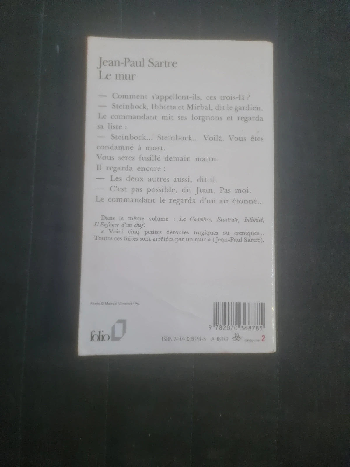 Le Mur , Jean Paul Sartre