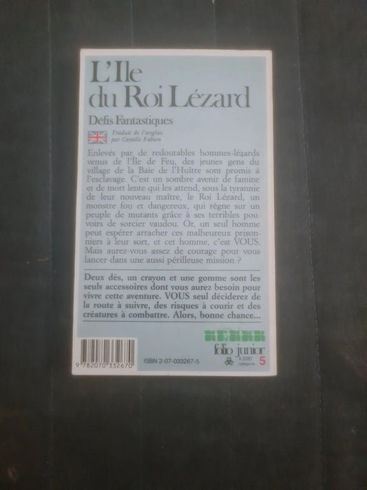 L'Ile du Roi Lézard ,
Défis Fantastiques , Ian Livingstone