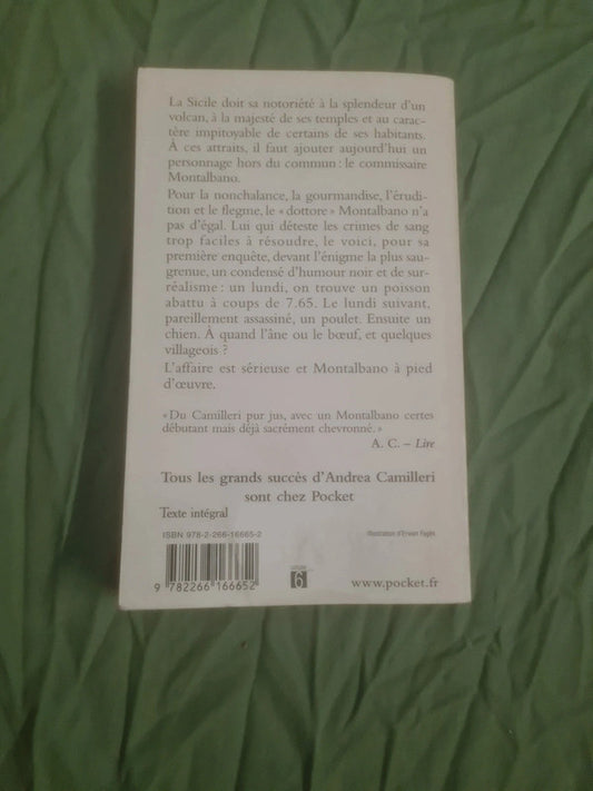 La première enquête de Montalbano, Andrea Camilleri