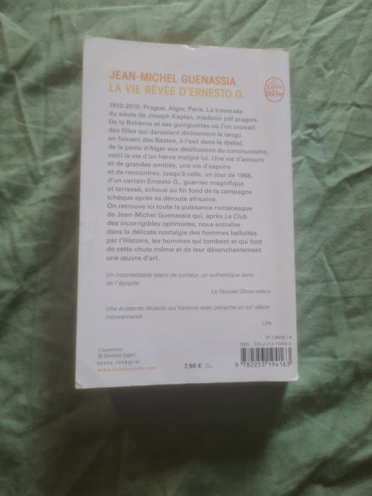 La vie rêvée d'Ernesto G , Jean-Michel Guenassia