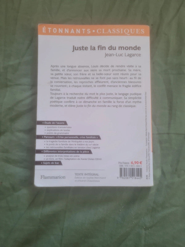 Juste la fin du monde, Jean Luc Lagarce