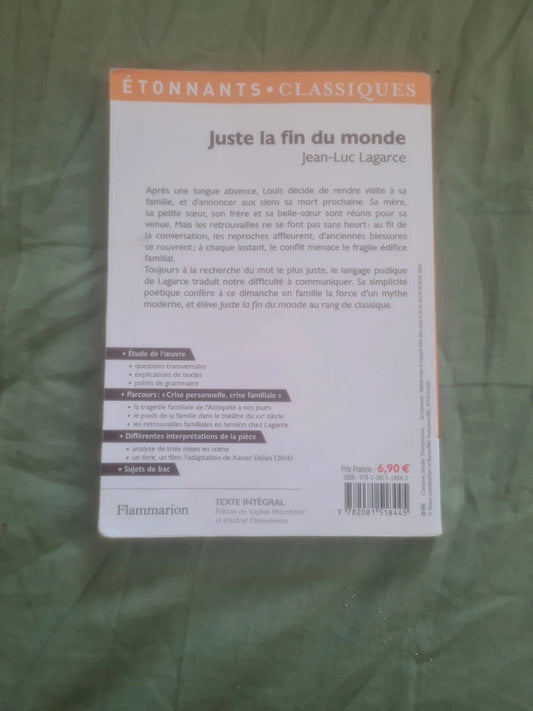 Juste la fin du monde, Jean Luc Lagarce