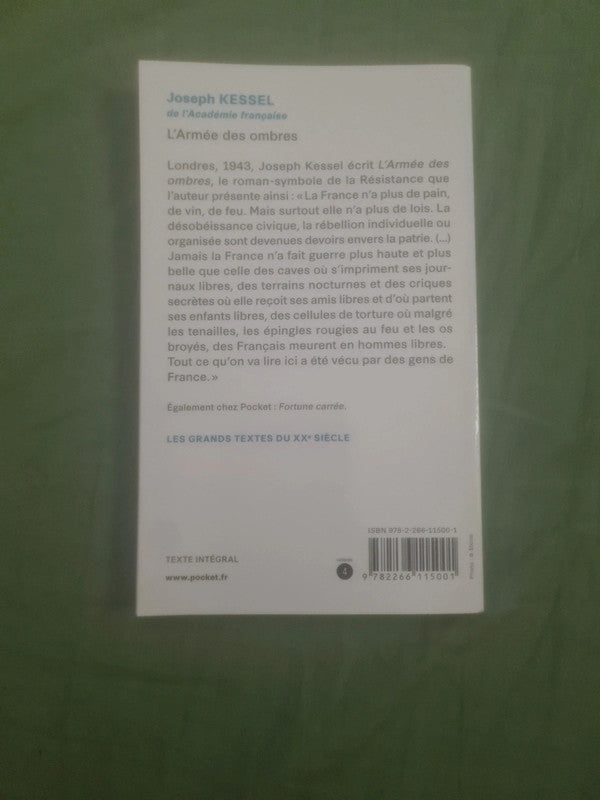 L'armée des ombres , Joseph Kessel