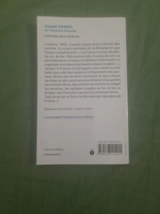 L'armée des ombres , Joseph Kessel