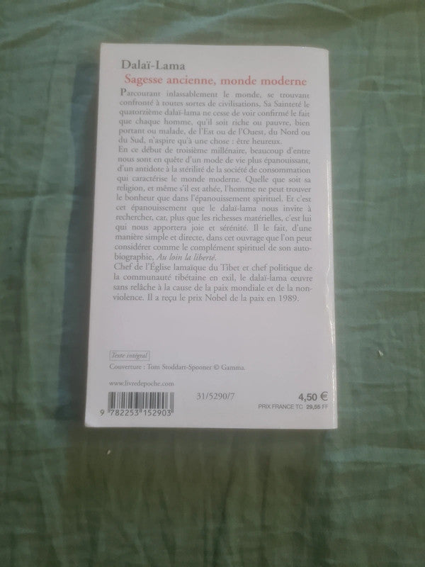 Sagesse ancienne, monde moderne , Dalaï-Lama