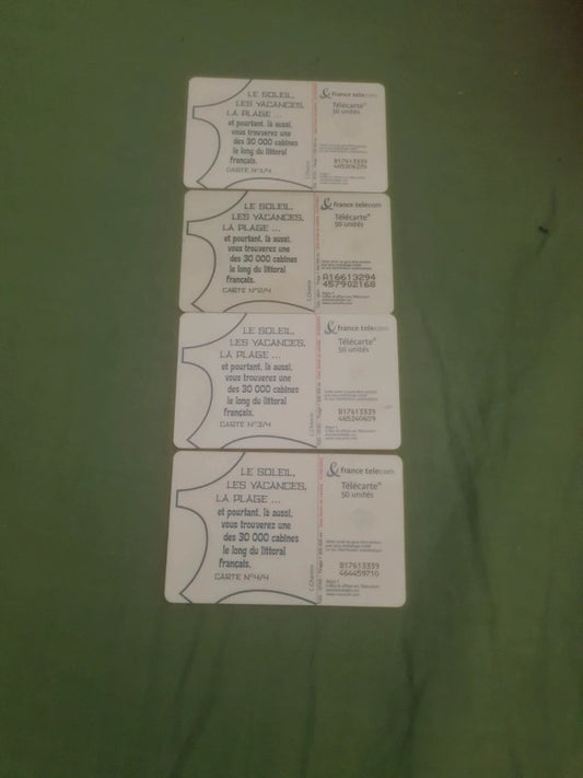 Collection carte téléphonique lot 1 , le soleil, les vacance, la plage