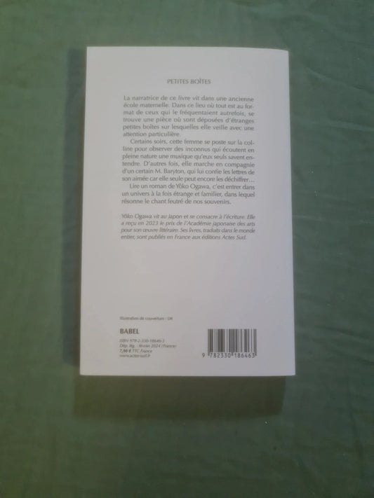 Petites boîtes Yoko Ogawa