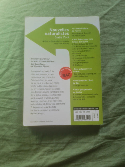 Nouvelles naturaliste, Émile Zola