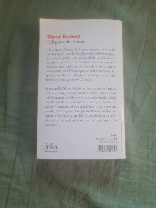 L'élégance du hérisson, Muriel Barbery