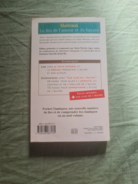 Le jeu de l'amour et du hasard , Marivaux