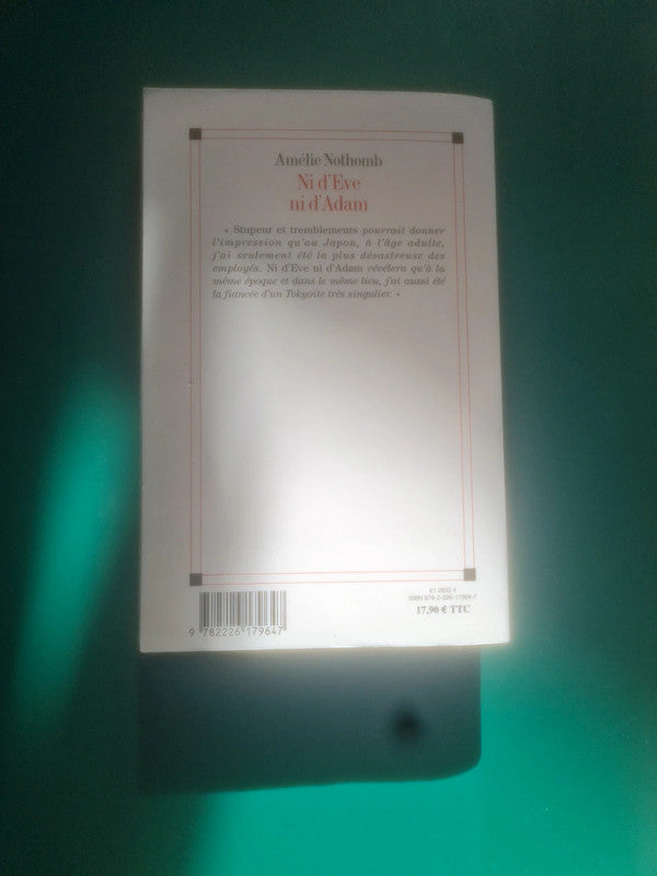 Ni d'Eve , ni d'Adam, Amélie Nothomb