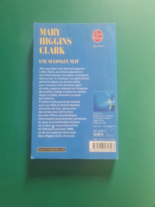 Une si longue nuit , Mary Higgins Clark