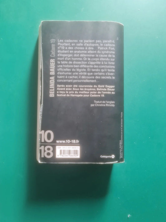 Cadavre 19 , Belinda Bauer