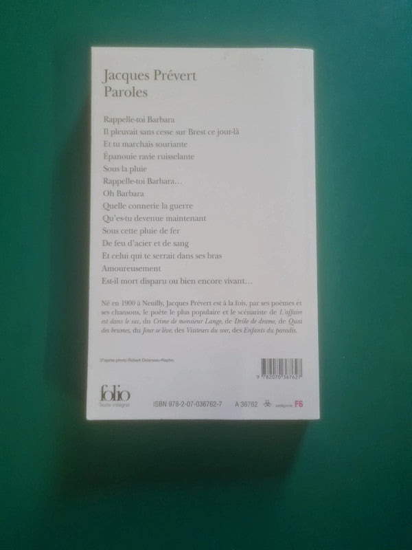 Paroles , Jacques Prévert