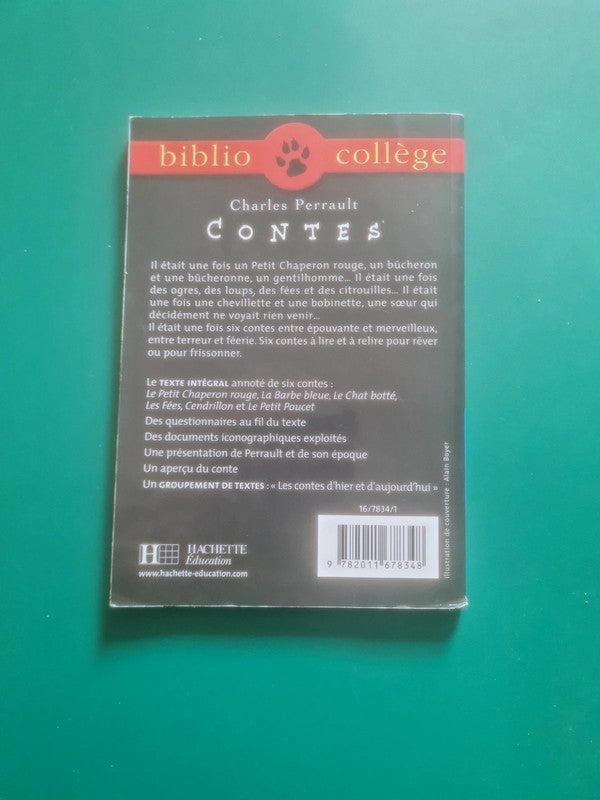 Contes , Charles Perrault , biblio collège