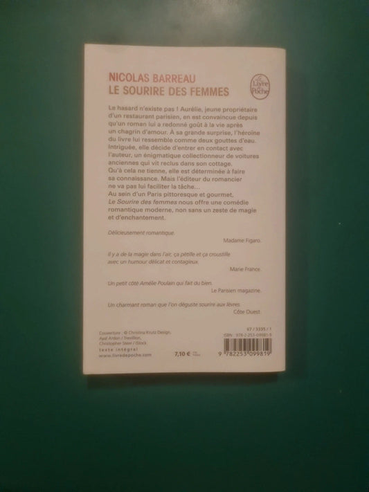 Le sourire des femmes , Nicolas Barreau