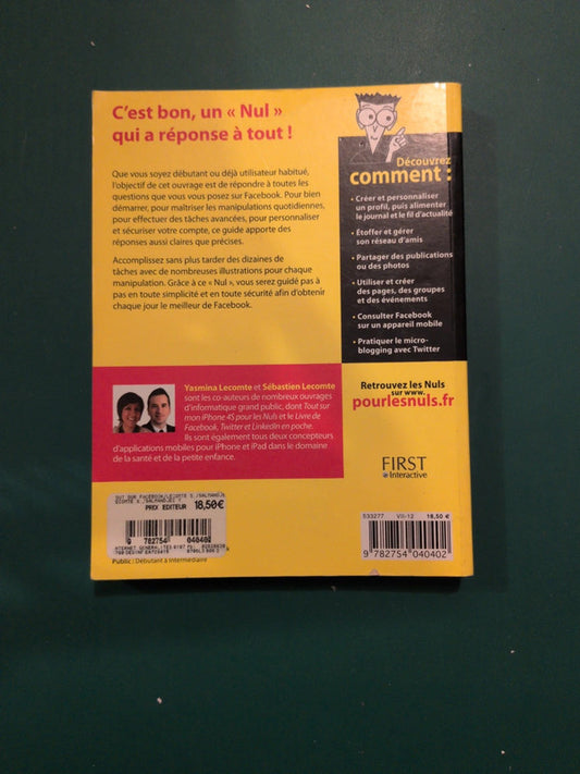 Tout sur Facebook pour les nuls, Yasmina Lecomte, Sébastien Lecomte