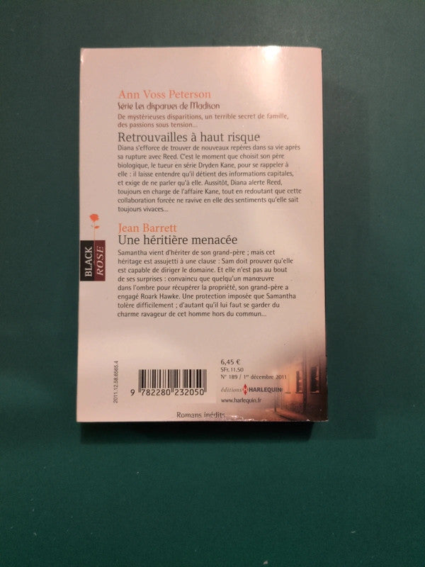 Ann Voss Peterson , Retrouvailles à haut risque , Jean Barrett
, Une héritière menacée