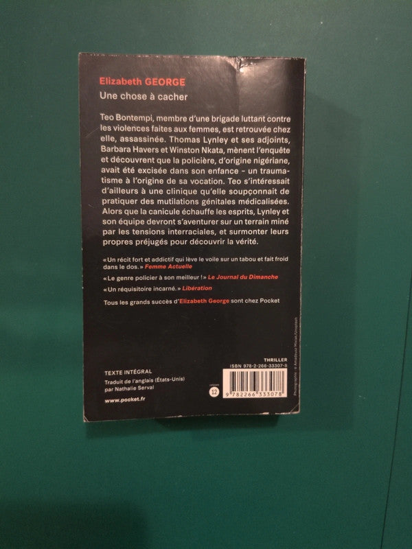 Elizabeth Georges,
Une chose à cacher