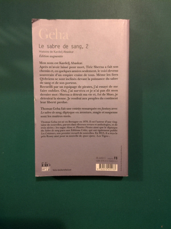 Le sabre de sang tome 2 , Thomas Geha