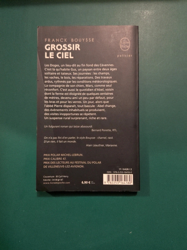 Used book – grossir le ciel, Franck Bouysse