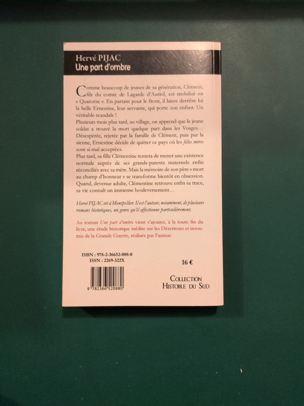 Used book – Une part d'ombre, Hervé Pijac