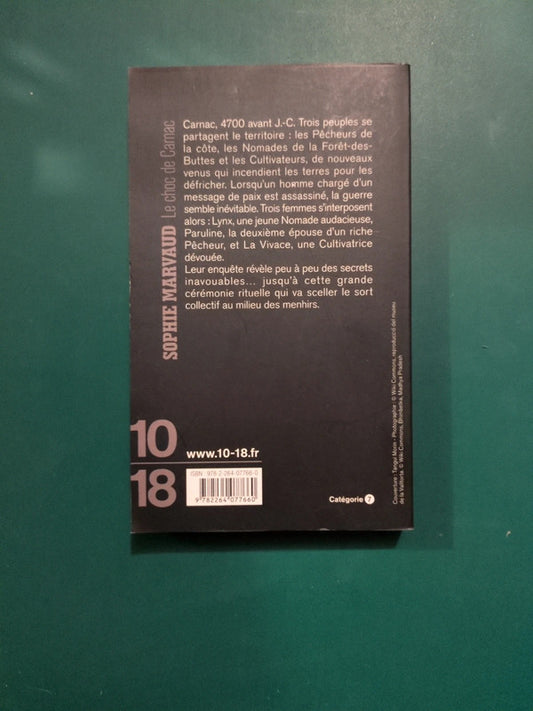 Le choc de Carnac , Sophie Marvaud