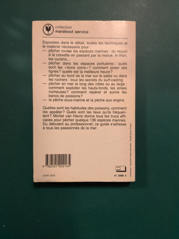 La pêche en mer, le guide marabout , Michel Van Havre