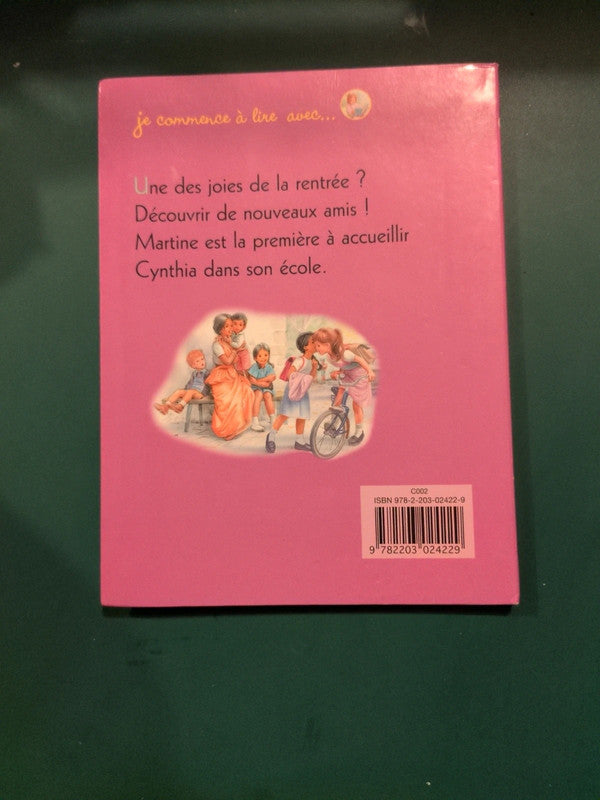 je commence à lire avec Martine, la nouvelle élève