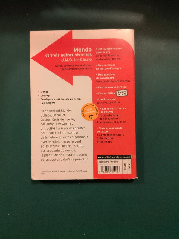 Mondo et trois autres histoires
, J.M.G. Le Clézio