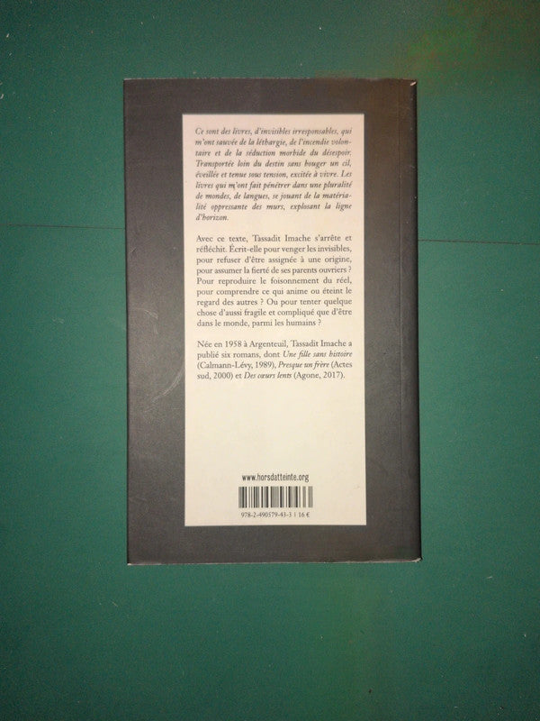 Fini d'écrire, Tassadit Imache