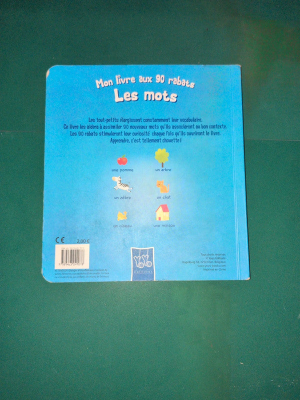 Mon livre aux 90 rabats : Les mots