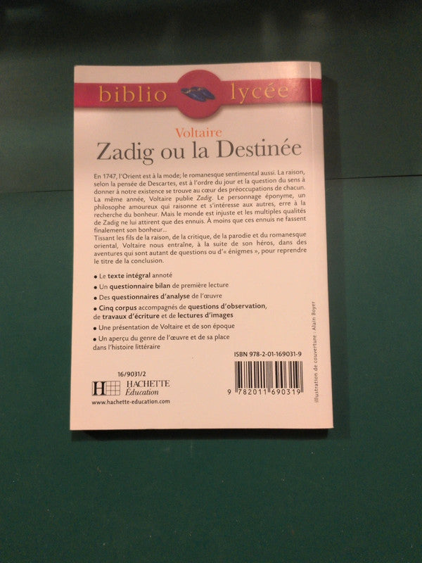 Zadig, Voltaire, bibliolycée