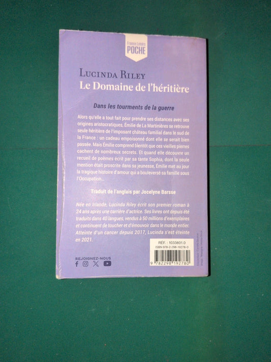 Le Domaine de l'héritière , Lucinda Riley