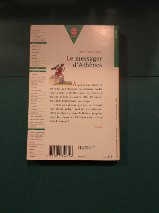 Le messager d'Athènes , Odile Weulersse
