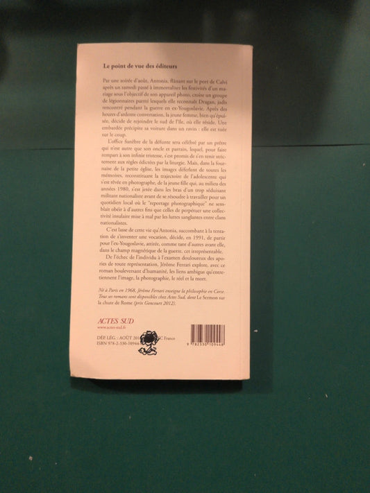 A son image, Jérôme Ferrari