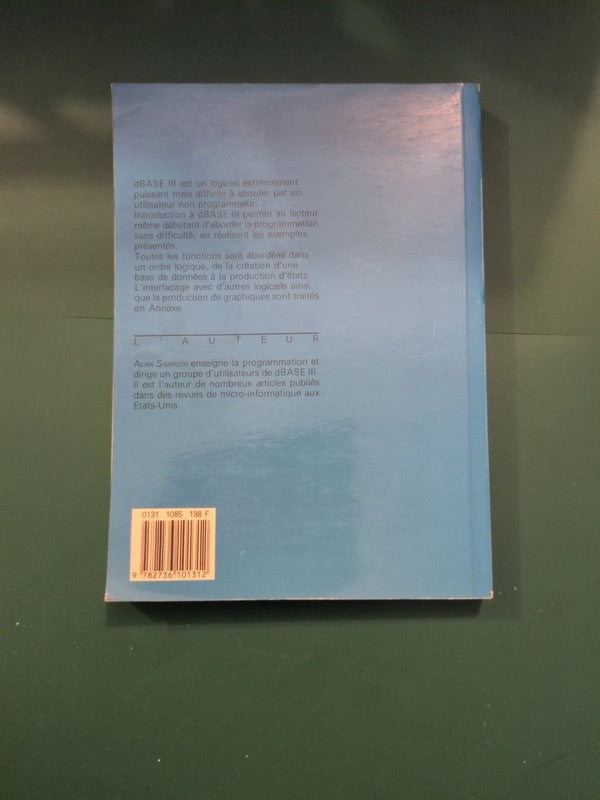 Introduction à dBase 3 , Alain Simpson
