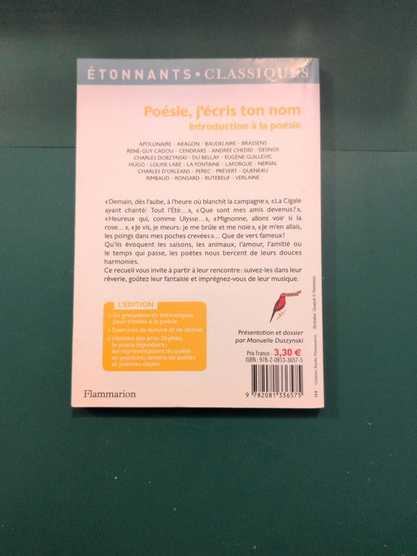 Poésie, j'écris ton nom
, Introduction à la poésie
