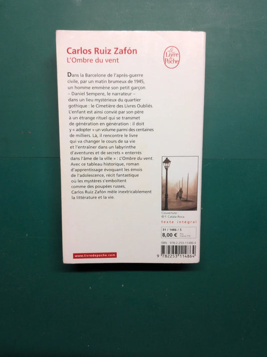 L'Ombre du vent , Carlos Ruiz Zafón