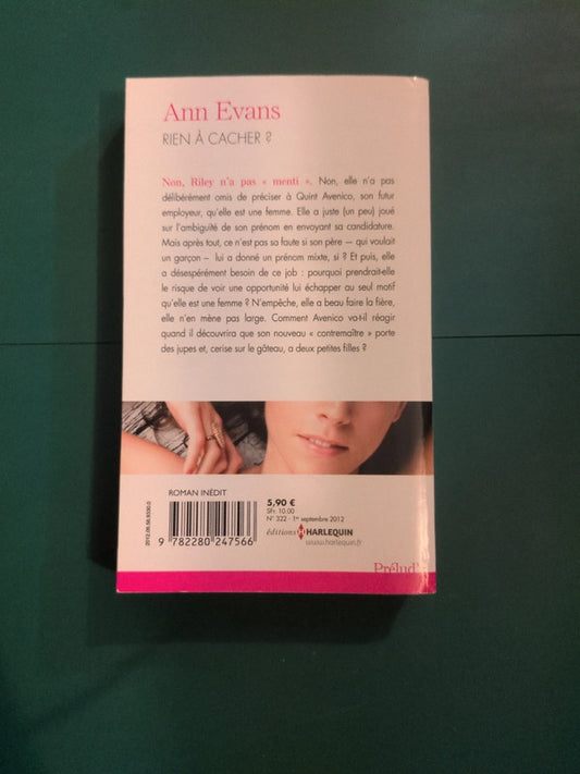 rien à cacher ? , Ann Evans
