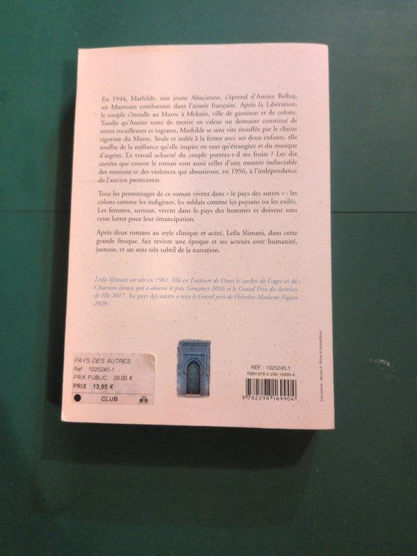 Le pays des autres, Leila Slimani