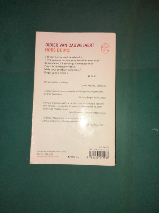 Hors de moi , Didier Van Cauwelaert