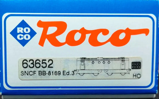 ROCO Locomotive électrique sncf BB 8169 verte et traverses rouges.
Ref: 63652.
