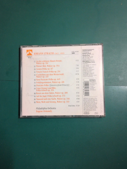 Cd , Oeuvres Orchestrales Philadelphia Orch. Johann Strauss