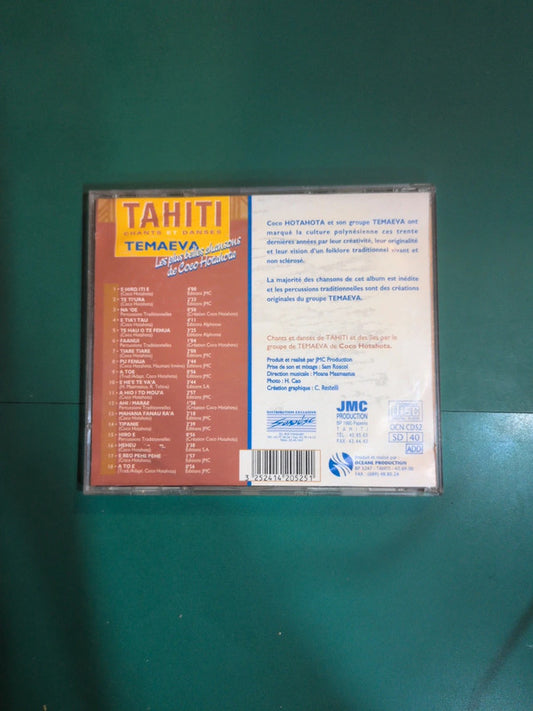 Cd , tahiti chants et danses temaeva vol 1